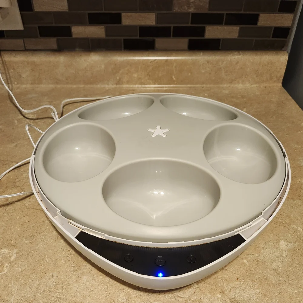 Smart Pet Feeder with App Control - White
